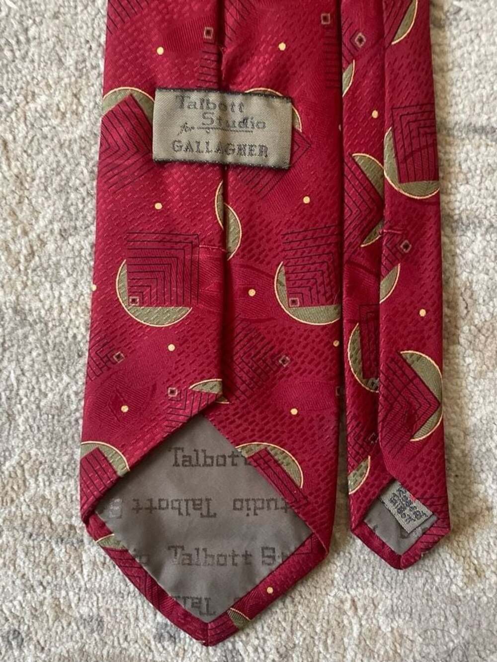 Robert Talbott Studio Gallagher Red Silk Necktie … - image 2